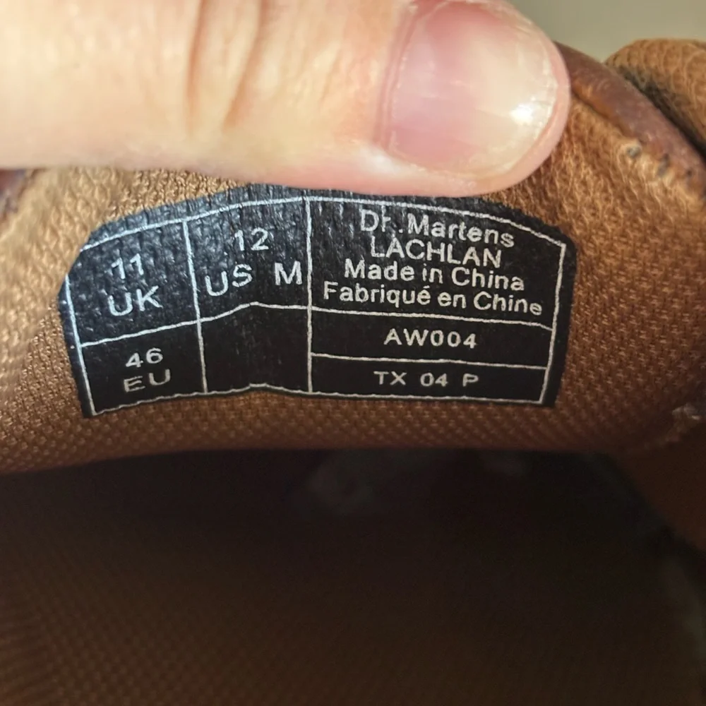 Dr. Martens Lachlan‎ Shoes Brown Leather size 12 Men’s
